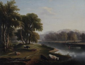 Kilátás a Temzére Twickenhamben, 1820